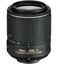 Nikon AF-S DX NIKKOR 55-200MM F/4-5.6G ED VR II Logo